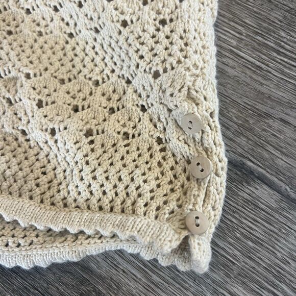 House of Harlow 1960 revolve Crochet Halter Beige Knit top only Boho NWT Small - Picture 2 of 7